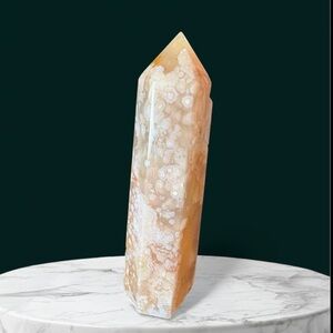 Druzy Flower Agate Tower